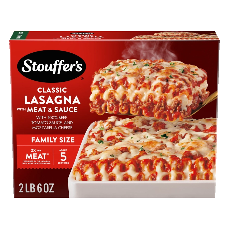 Stouffer's Family Size Lasagna with Meat and Sauce box
