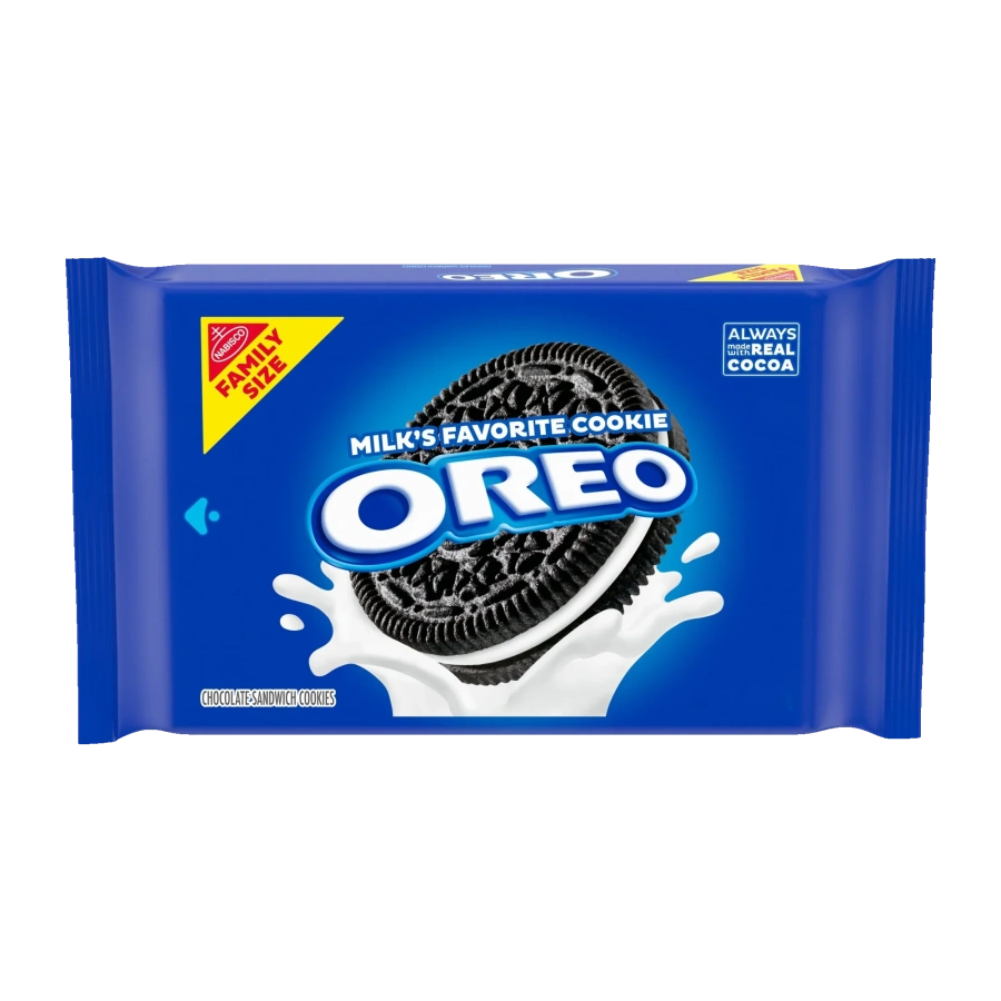 Blue package of OREO Chocolate Sandwich Cookies
